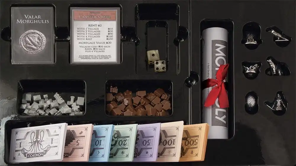 Monopoly: Game of Thrones Collector's Edition components