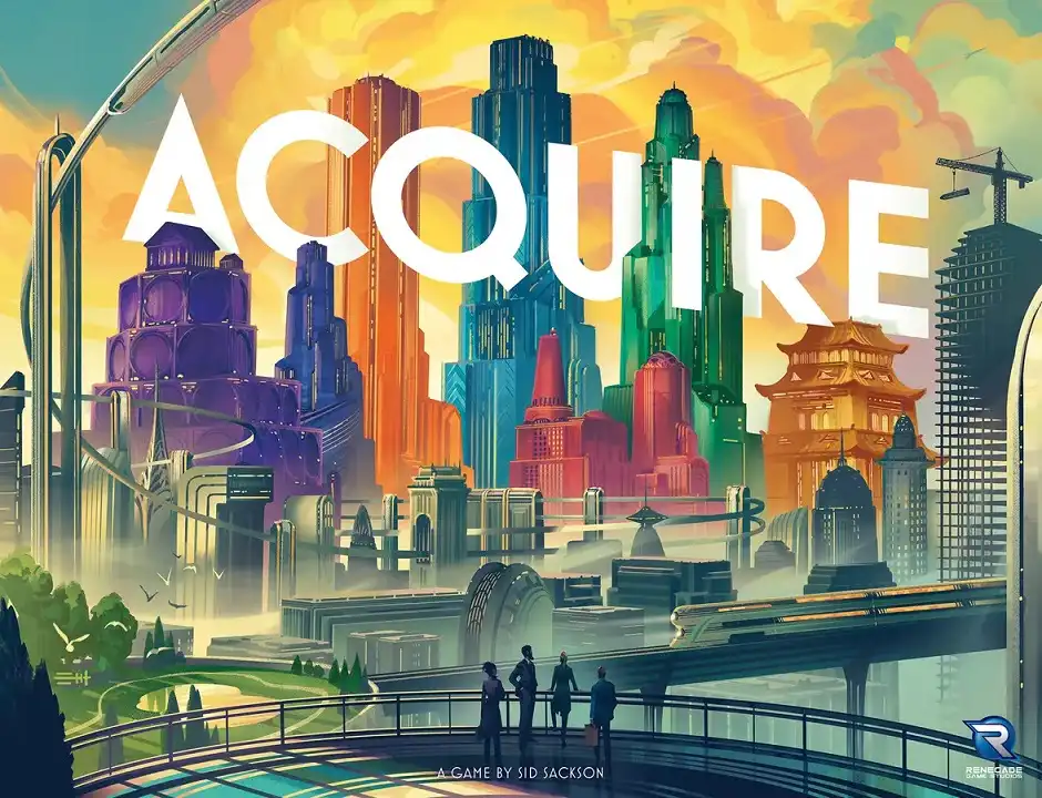 Acquire board game - a new version by Renegade Studio in 2023