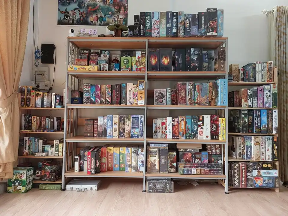 Board game collection of Blitz Coffee shop