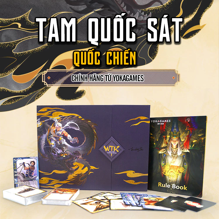 Hộp board game Tam Quốc Sát và thành phần chính hãng