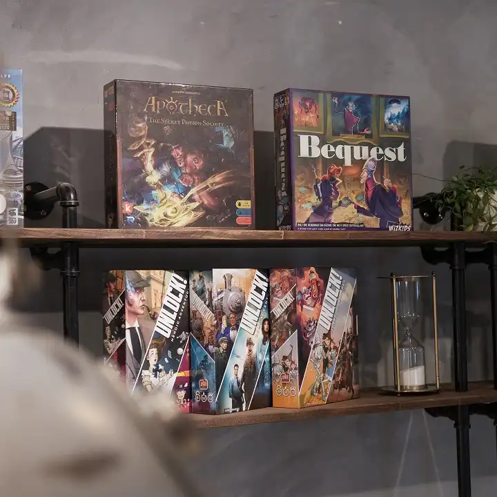 Board game collection of the shop