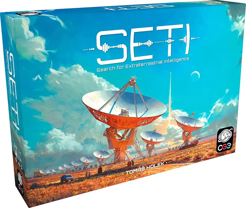 SETI: Search for Extraterrestrial Intelligence board game box | Source: czechgames.com