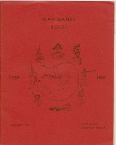 War Games Rules 1750 to 1850 (1971)