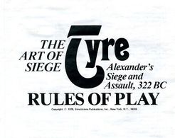 Tyre: Alexander's Siege and Assault, 322 BC (1978)