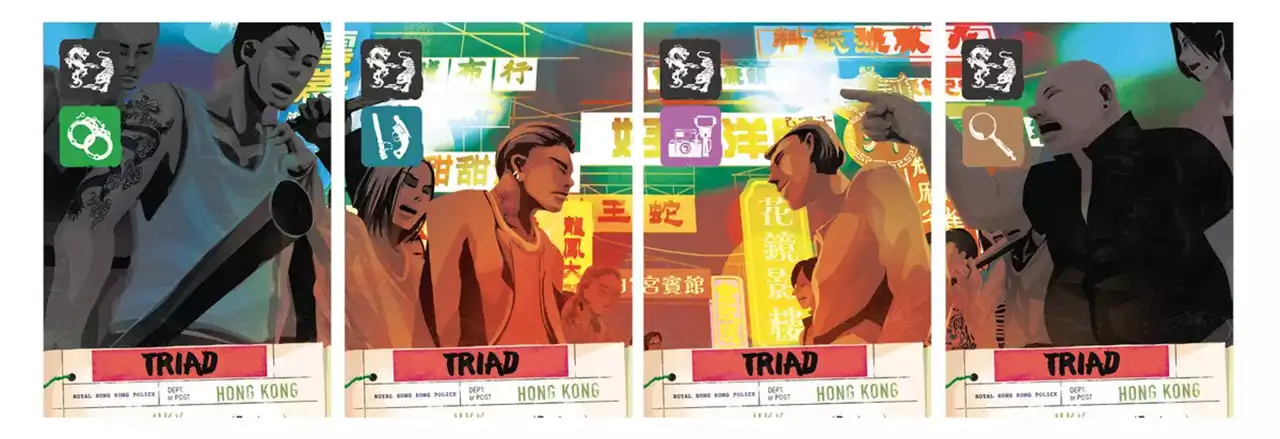 Some action cards of the game | Source: Board Game Geek