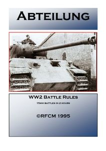 Abteilung: WW2 Battle Rules for 15mm Figures and Models (1995)