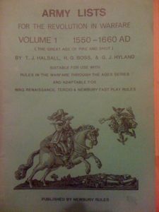 Army Lists for the Revolution in Warfare: Volume 1 1550-1660AD (1990)