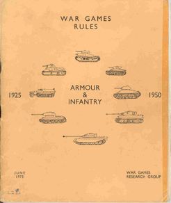 War Game Rules: Armour & Infantry – 1925-1950 (1973)