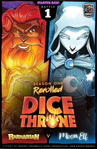 Dice Throne: Season One Rerolled – Battle 1:  Barbarian v. Moon Elf