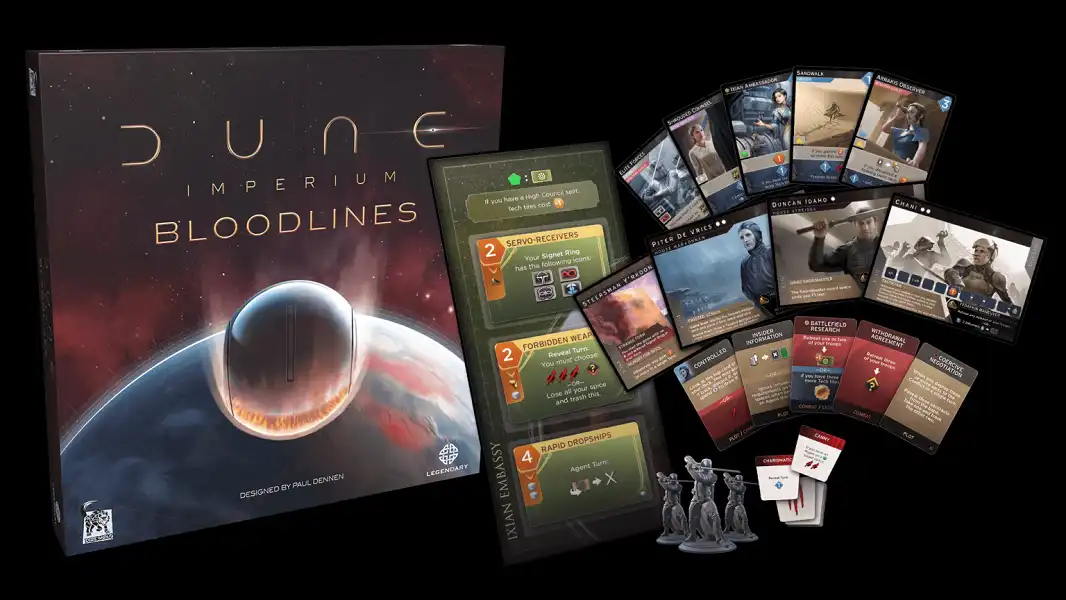 Uprising c&oacute; thể kết hợp được với nhiều bản mở rộng trong hệ sinh th&aacute;i Dune: Imperium