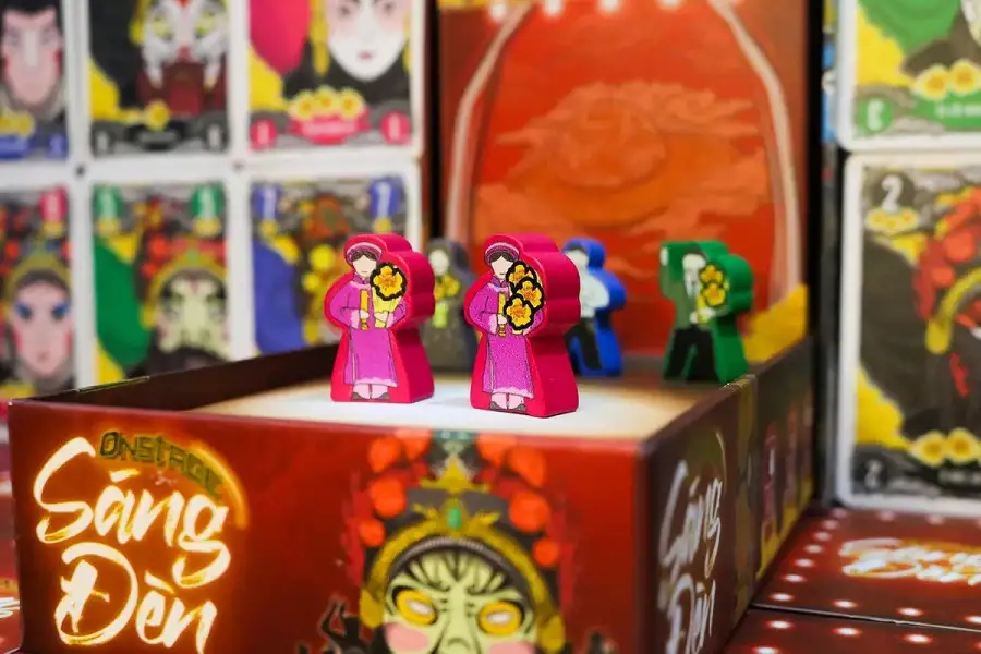 Các meeple nghệ sĩ trên sân khấu